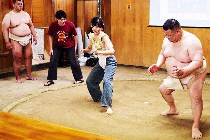 Osaka Sumo Experience with Live Show and Audience Challenge 2