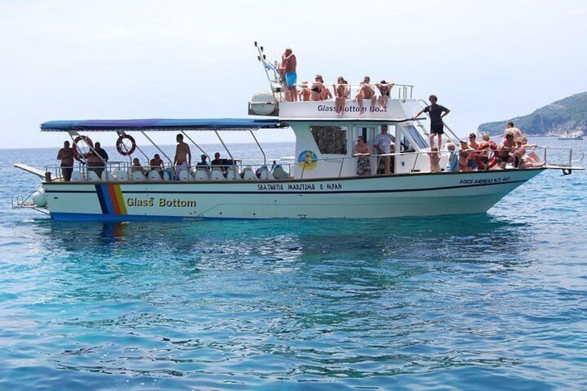 Corinth Canal & Saronic Gulf GlassBottom Cruise: 4h Swim & Buffet 5