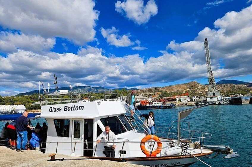 Corinth Canal & Saronic Gulf GlassBottom Cruise: 4h Swim & Buffet 3