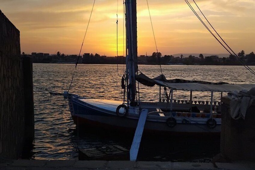 Luxor Private Sunset Felucca Ride on Nile River 2