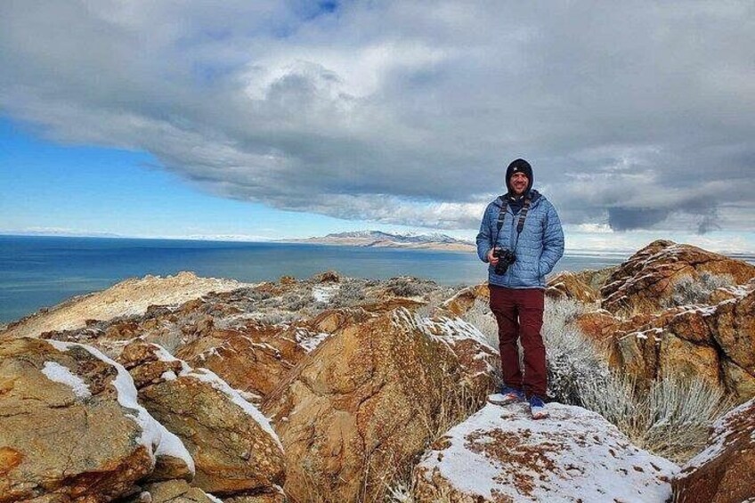 Your guide standing on the Buffalo Point lookout 2