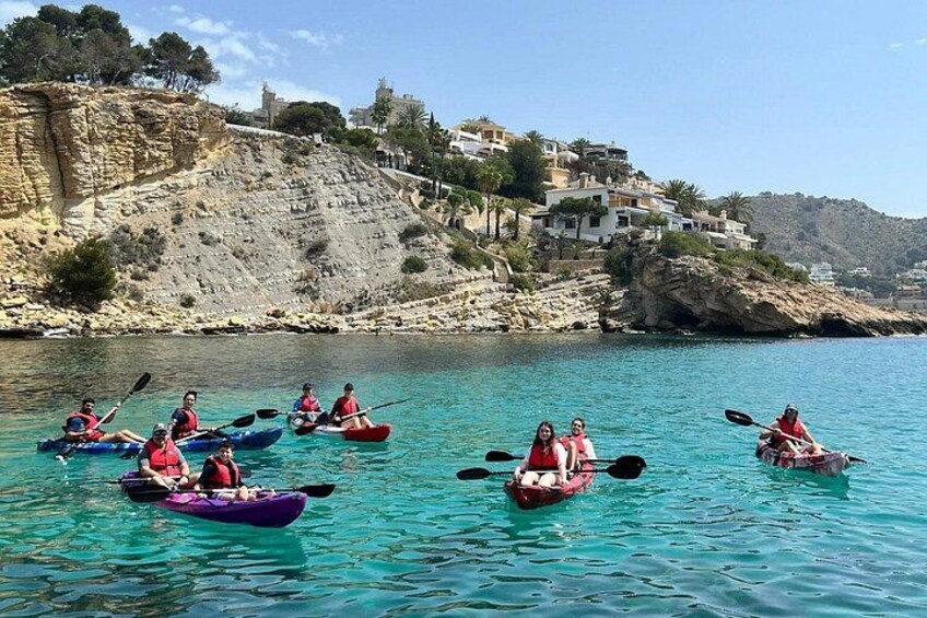 Kayak guided tour from Moraira 2