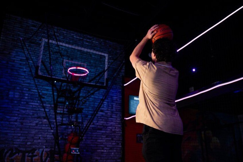 Our basketball challenge will put your skills to the test. 4