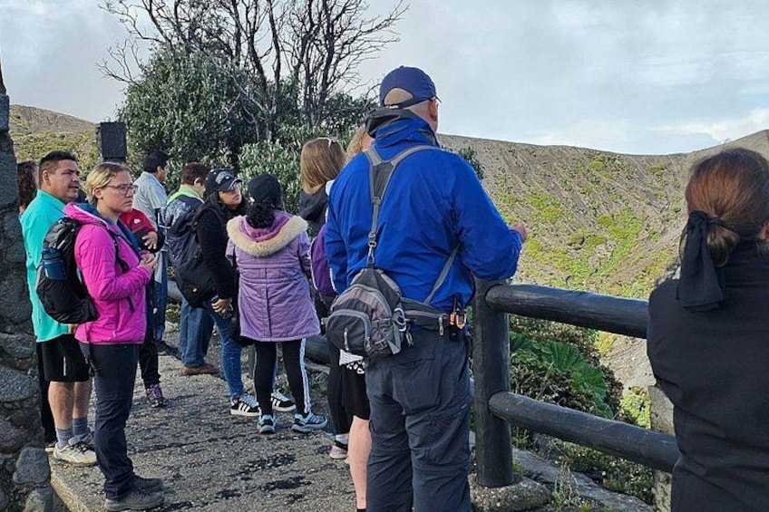 Irazu Volcano main crater lookout point 4