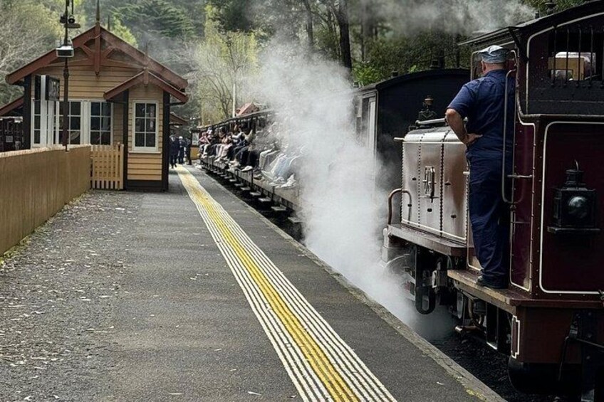 Smiles, steam, and spectacular mountain scenery. 1