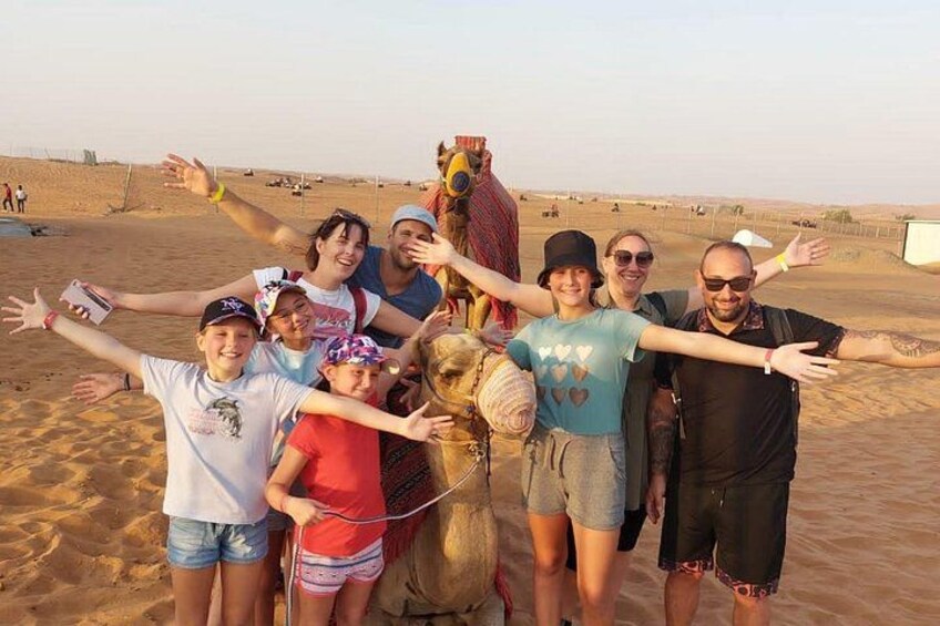 Desert Safari Camel Ride BBQ Dinner Sunset View Ras al Khaimah 3