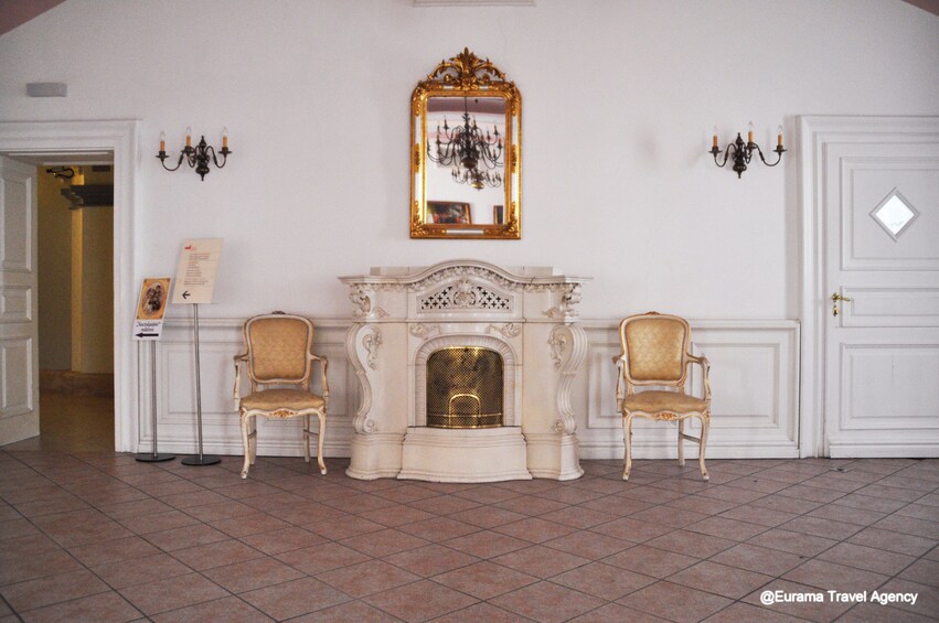 Room inside the Royal Palace of Gödöllő in Hungary