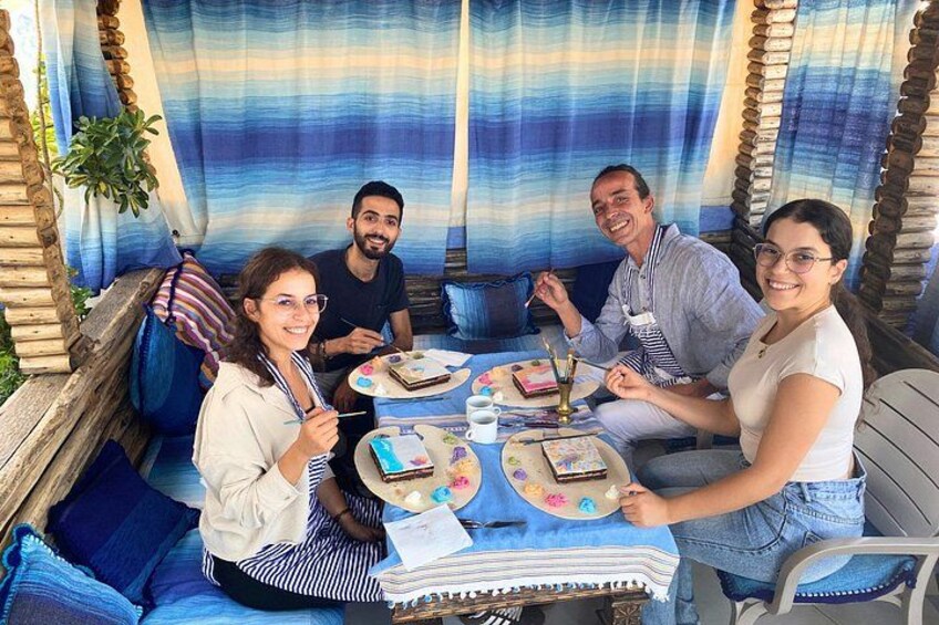 Cake Painting Therapy Session In Chefchaouen with Locals 2