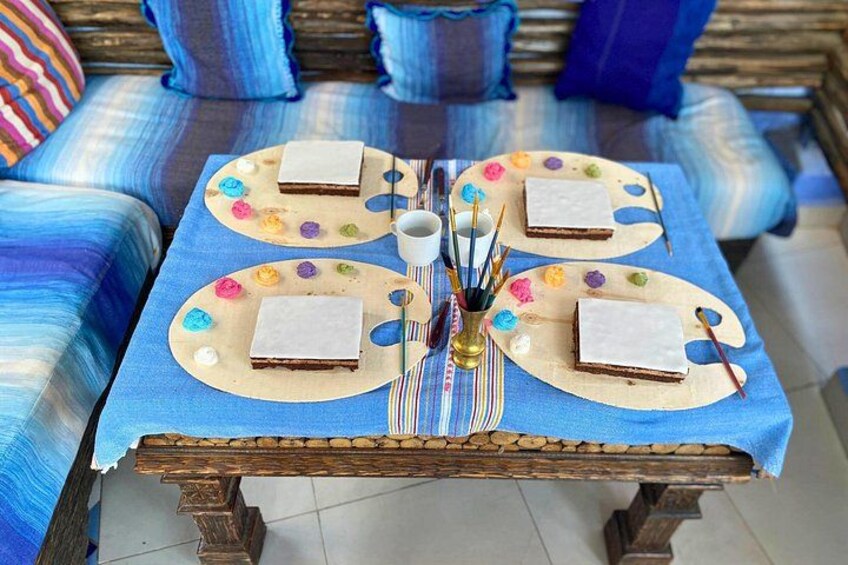 Cake Painting Therapy Session In Chefchaouen with Locals 3