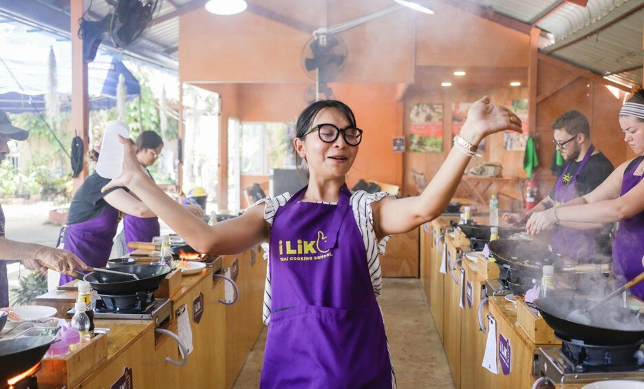 Chiang Mai: Thai Cooking Class at Grand Canyon & Market Tour 1