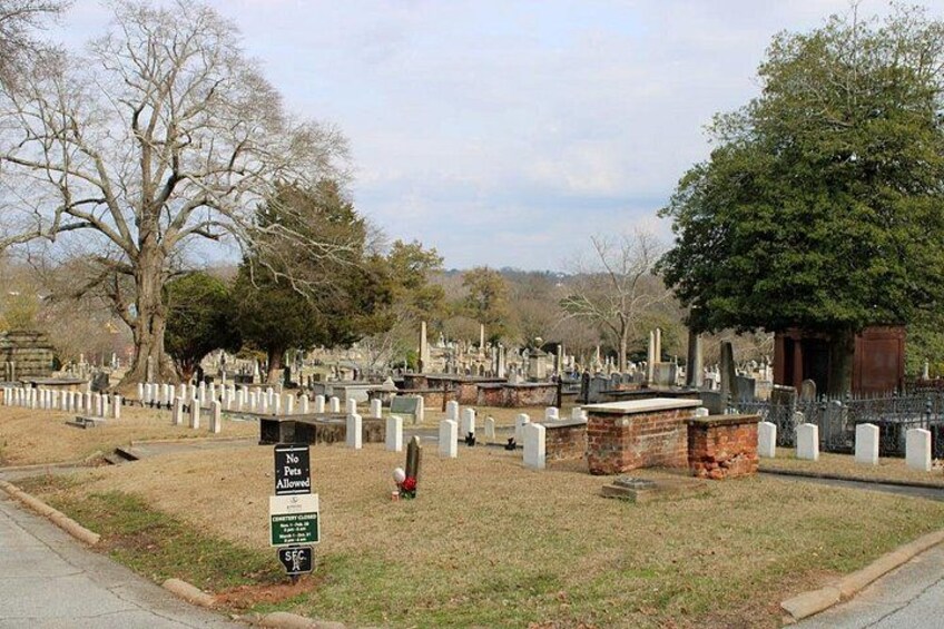 Small, white graves of unknown soldiers from the Civil War cause full-bodied apparitions to show up. We didn't even know their names when they were buried. 2