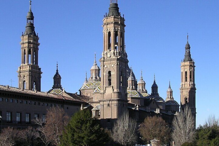 A large, historic church with multiple spires and domes. 5
