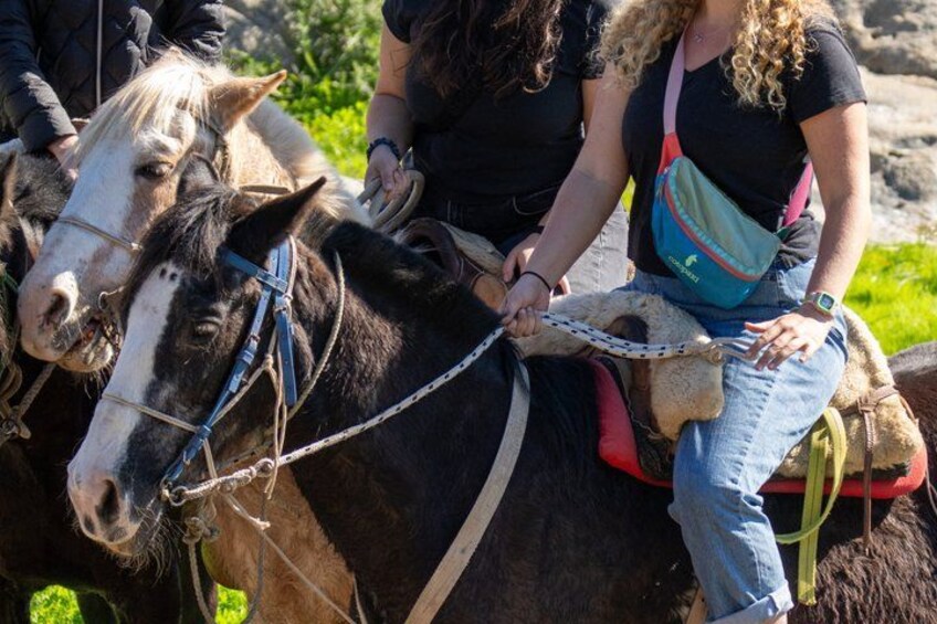 Twee personen te paard. 5