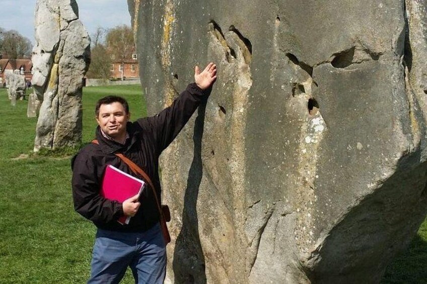 Huge neolithic stones, some weighing over 30 tonnes. Brought to Avebury 4500 years ago! 2