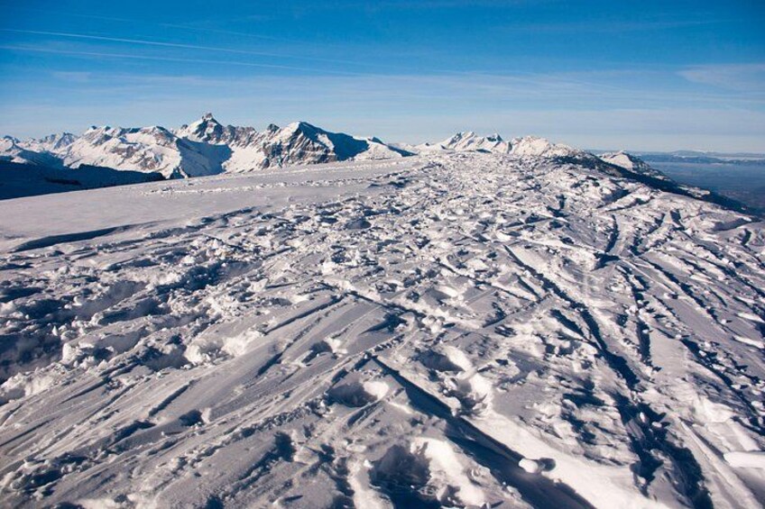 Endless groomed slopes and alpine vistas. 5