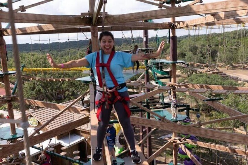 Natural Bridge Caverns Twisted Trails Zip Rails and Ropes Course  3