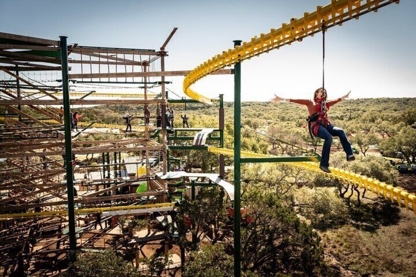 Natural Bridge Caverns Twisted Trails Zip Rails and Ropes Course  2