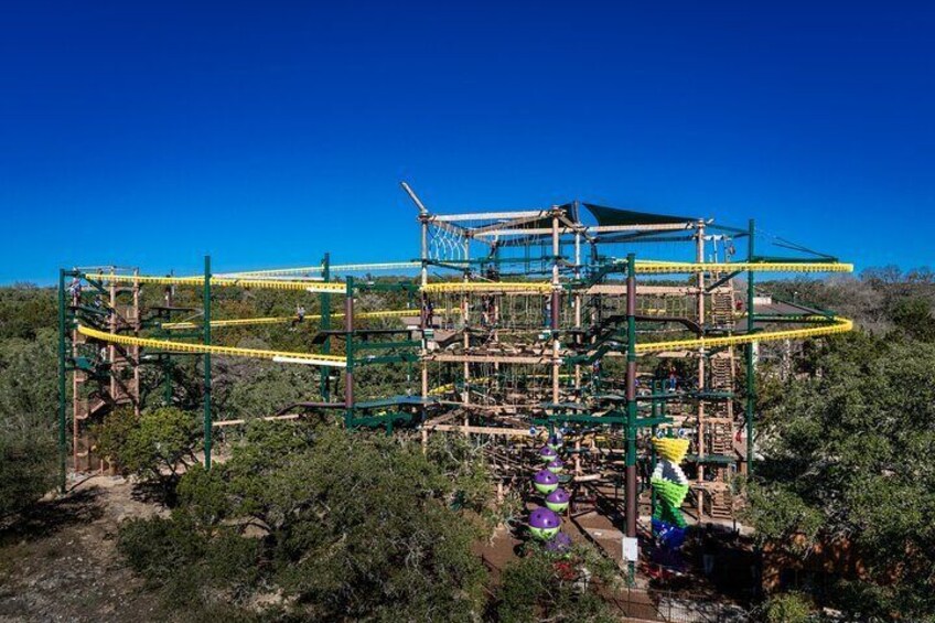 Natural Bridge Caverns Twisted Trails Zip Rails and Ropes Course  1