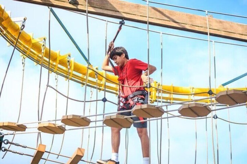 Natural Bridge Caverns Twisted Trails Zip Rails and Ropes Course  5