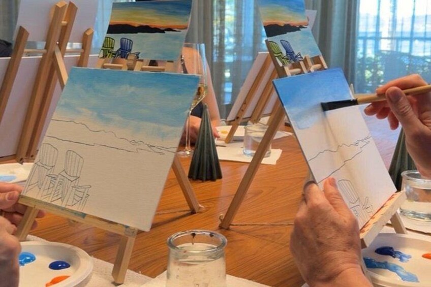 Sip & Paint in Paradise Experience 2