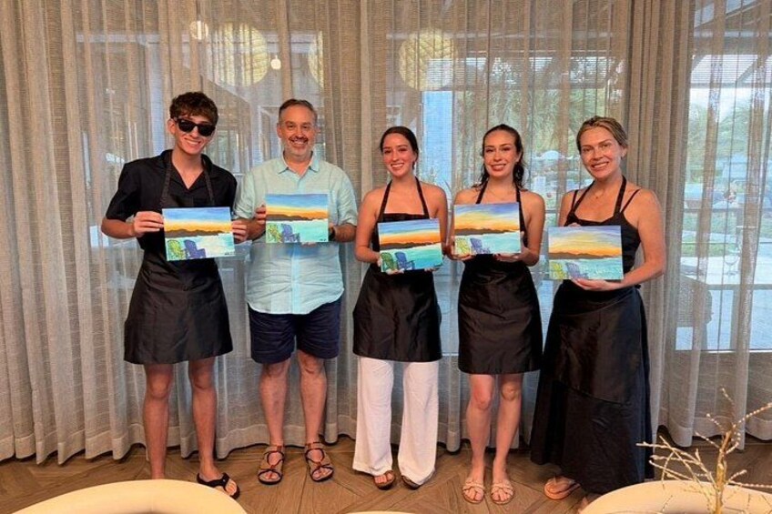 Sip & Paint in Paradise Experience 1