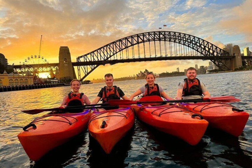 Sunrise Double Kayak Paddle Session on Sydney Harbour 3