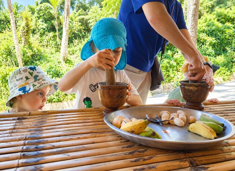 Picture 1 for Activity Phuket: Family Elephant Discovery Walk with Patong Sea Views 3