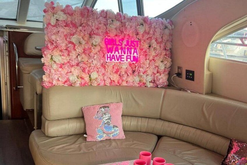 Pink Miami Yacht Rental 2