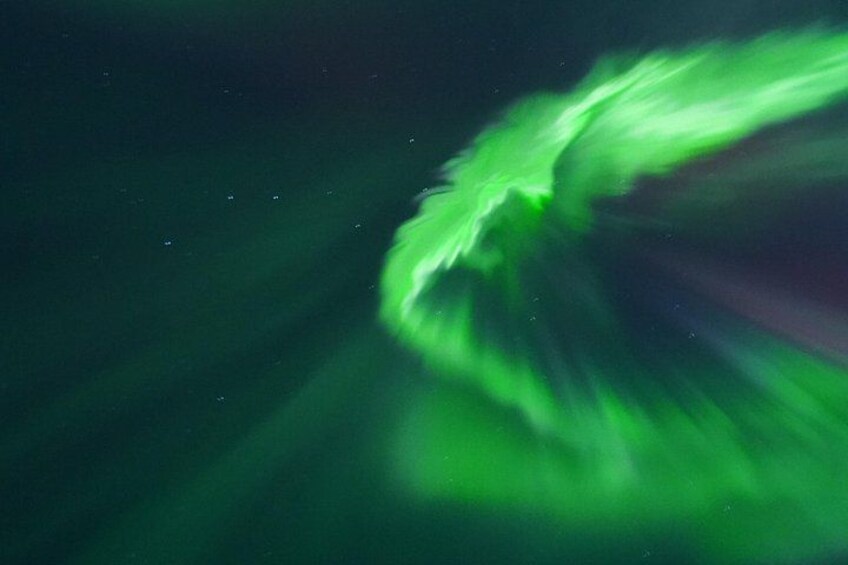 A green aurora borealis. 4