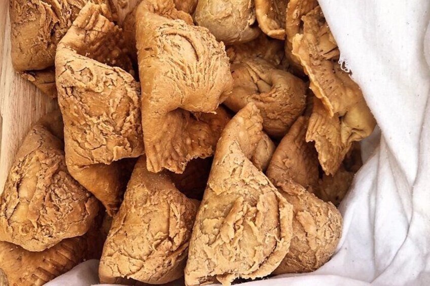 Savory Fried pies are a common street food snack sold in Ghana that are usually stuffed with a variety of fillings with options like egg, fish and meat 5