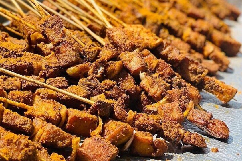 Soya bean kebabs are a popular vegetarian dish made by processing soya beans or soya chunks into a mince, mixing with spices and binders, shaping them onto skewers. 4