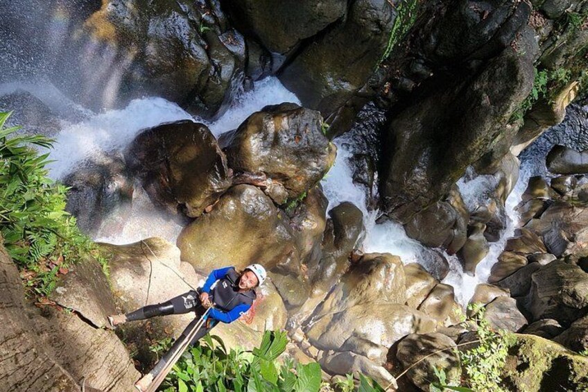 DESC EN Rappel, sports canyoning in Saint Claude in Guadeloupe 1