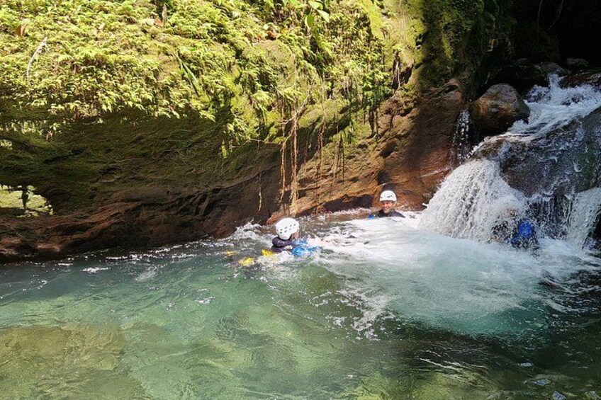 waterfall, sports canyoning in Saint Claude EN Guadeloupe 2