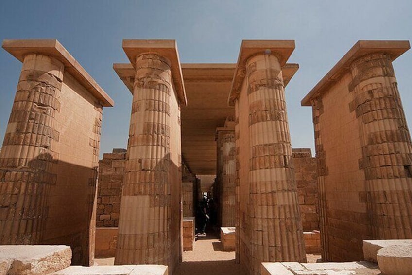 Ancient Egyptian columns with hieroglyphics. 5