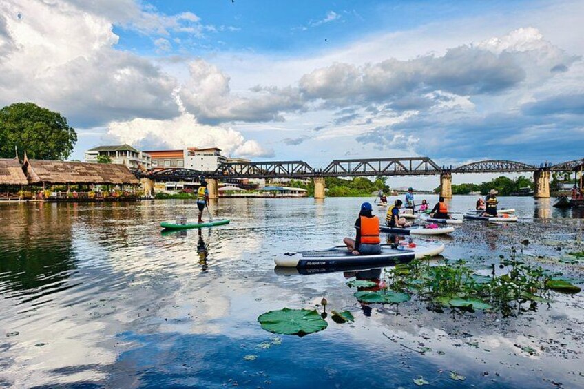 Stand Up Paddleboarding at River Kwai Kanchanaburi w Hotel Pickup 3