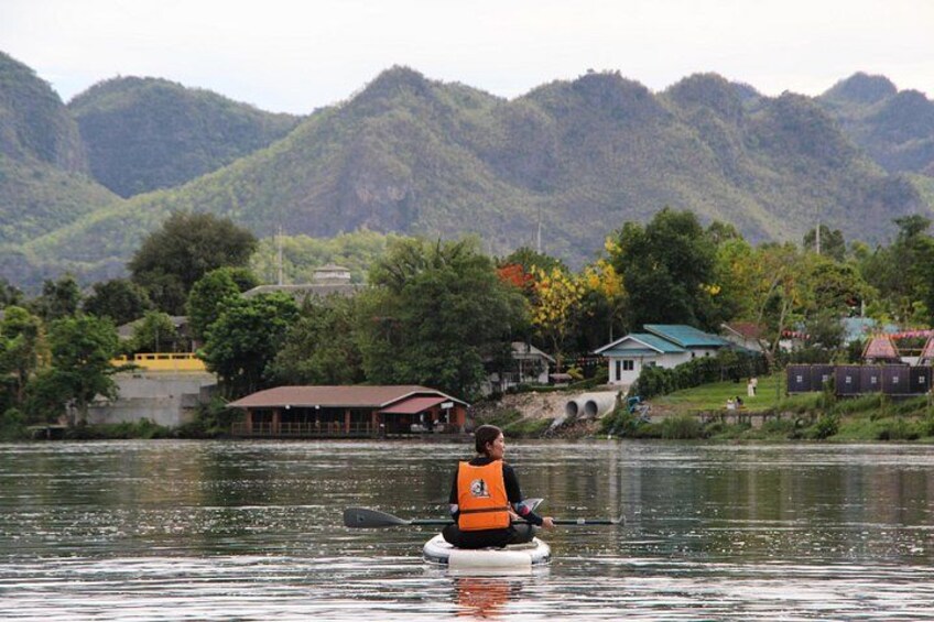 Stand Up Paddleboarding at River Kwai Kanchanaburi w Hotel Pickup 5