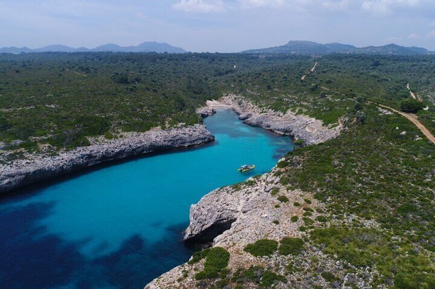 Boat trip through Virgin Coves of Mallorca