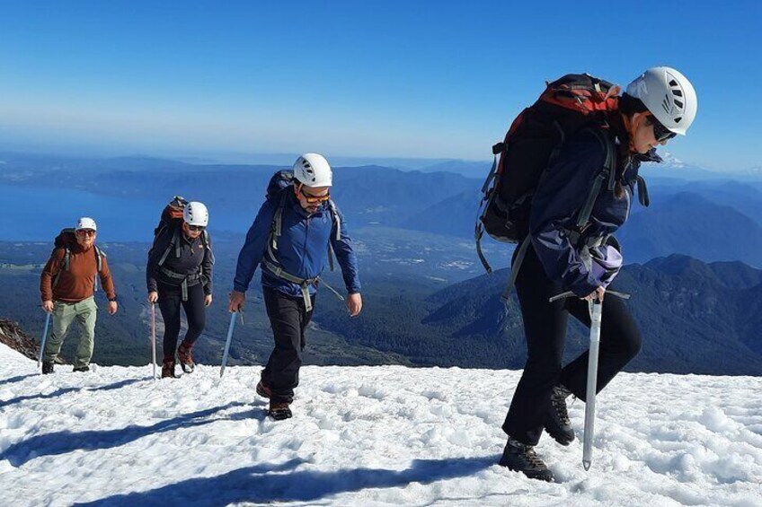 Full Day Mountaineering to Villarrica Volcano from Bucán