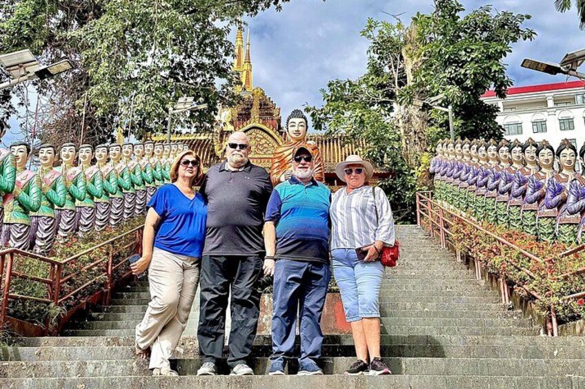Tourist on the tour at Buddhist Temple 5