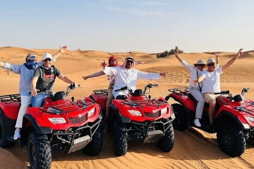 VIP Desert Safari Camel 30 Minutes Quad Bike BBQ Dinner Live Show 3