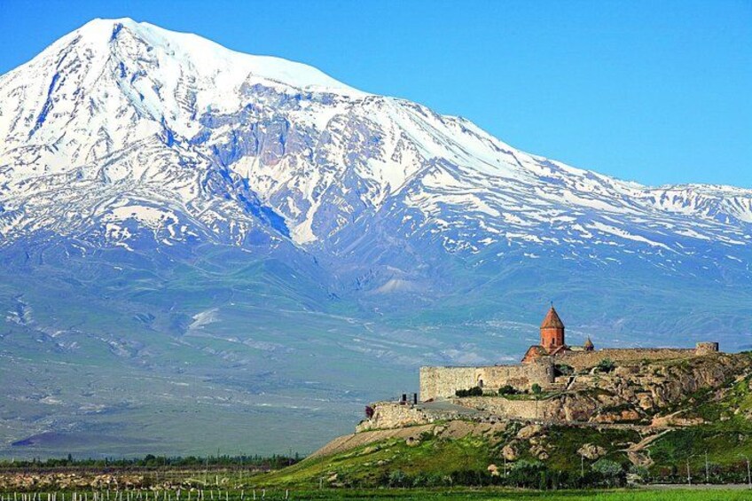 Khor Virap monastery and Mount Ararat 1