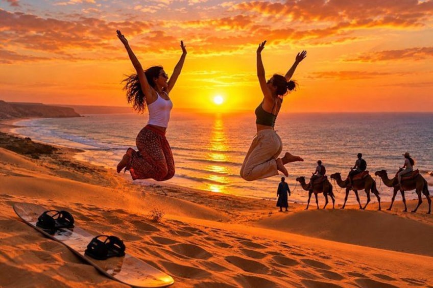 Agadir Sunset Sandboarding & Ocean View BBQ Tour 1