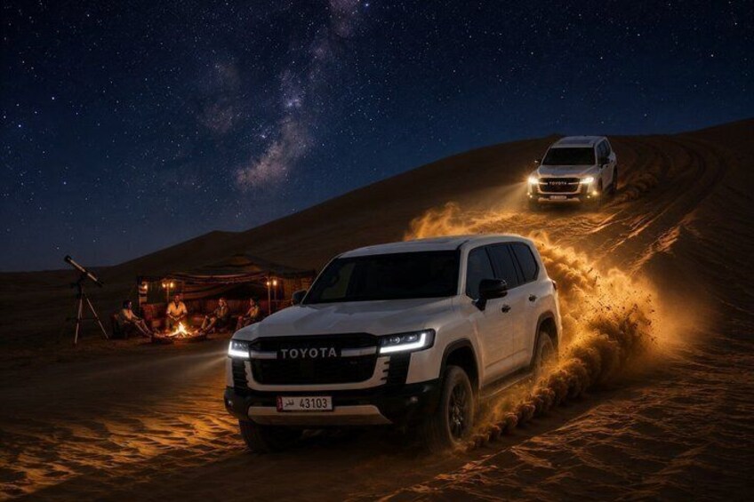 Doha Night Desert Safari with Dune Bashing,Stargazing & Adventure 2