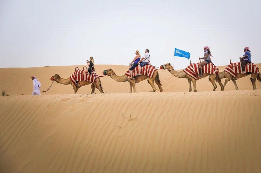Dubai Desert Safari with Camel Ride Sand Boarding and BBQ Dinner 3