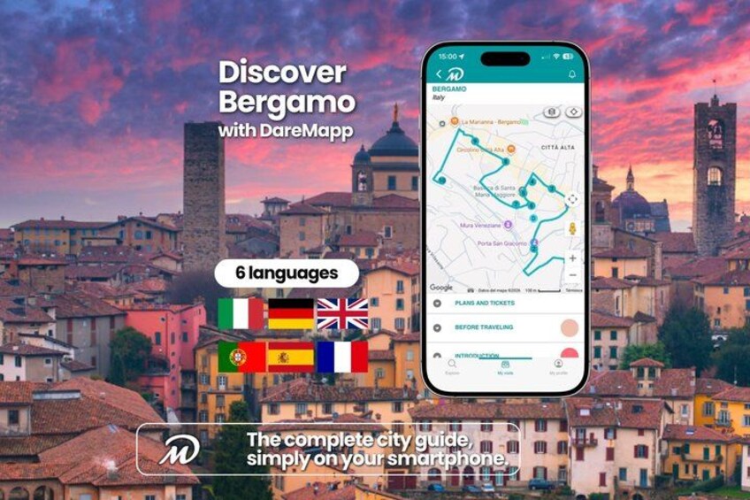 TOP Bergamo: Private Guided Tour with your mobile 1