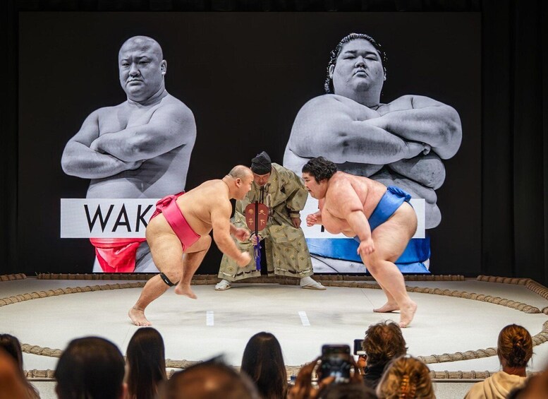 Osaka: Sumo Stage Show with Bento & Fight + Photo Shooting 1