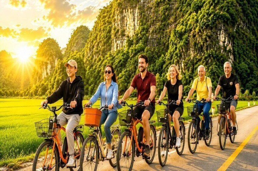 Ninh Binh E-Bike Tour: Tam Coc Rural Life and Dundj Valley Escape 1