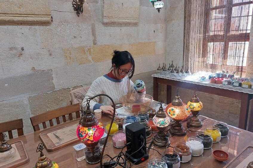 Turkish Mosaic Lamp Making in Cappadocia 3