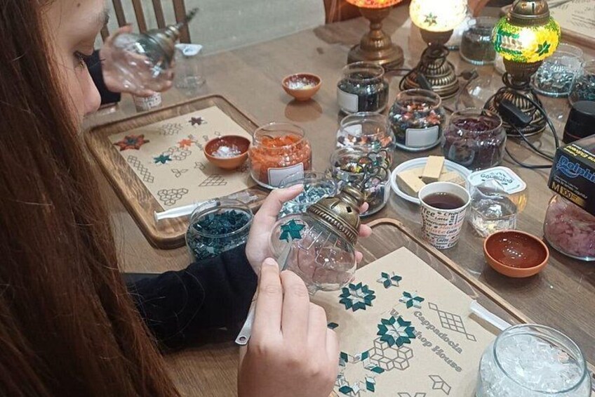Turkish Mosaic Lamp Making in Cappadocia 1