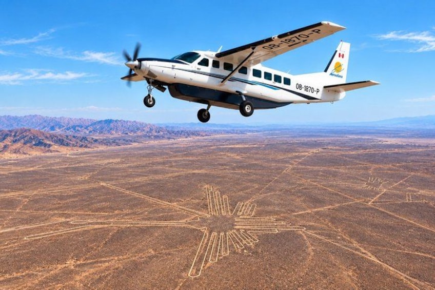 Lima : Flyover to Nazca lines from Pisco airport 1